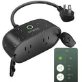 GHome Smart Outdoor Plug Wi-Fi Outlet, Dual Individual Sockets Smart Plug with IP64 Waterproof, Works with Alexa Google Assistant & SmartThings, No Hub Needed for Smart Home Control, 2.4G WiFi Only