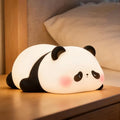 Cute Panda Night Light for Kids, LED Panda Lamp, Food Grade Silicone Novelty Animal Night Lamp,Dimmable Nursery Squishy Nightlight, Cool Gifts for Kids, Office Desk/Baby Boys/Girls Room Decor