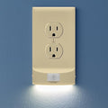 SnapPower 5 Pack MotionLight [for Duplex Outlets] - Motion Detecting LED Night Lights Built-in to Wall Plate - Bright/Dim/Off Options - Auto On/Off Sensor - (Duplex, Ivory)