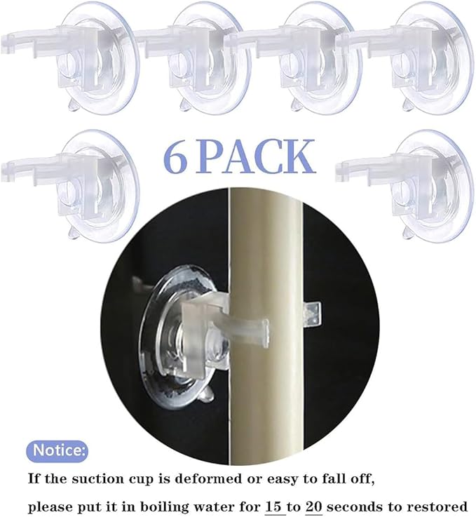 NONNO & ZGF 6 Pack Flameless 8.7'' Window Candles +6 Wreath(with Bows/Bells)+12 AA Batteries(Include)+ 6 Suction Cups+ 6 Golden Candleholders. Battery Powered Ivory Taper Candle with Remote and Timer