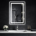 20"x 28" Led Mirror for Bathroom with Front Light and Backlit, Dimmable, 3 Colors Led Mirror, Memory Function, Anti-Fog, Led Vanity Mirror for Wall, Tempered Glass, Shatter-Proof