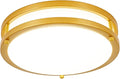 DLLT Flush Mount LED Ceiling Light: 10 Inch 5CCT (3000K-6000K) & Dimmable Ceiling Light Fixtures for Bedroom Hallway - 18W Modern Gold 1600LM Super Bright Kitchen Lighting Fixtures Ceiling