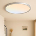 MOONSEA Flush Mount LED Ceiling Light Fixture Brushed Nickel 20 Inch, 42W Dimmable 3000K-4000K-6500K 3 Color Selectable Ceiling Lamp 4200LM Low Profile Ceiling Light for Kitchen Bedroom Hallway