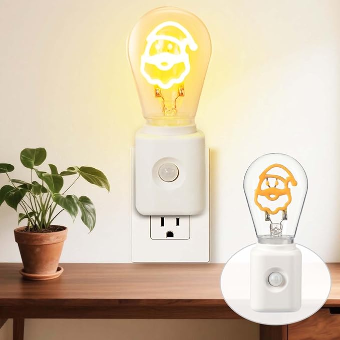 Night Lights Plug into Wall 1-Pack, 1W Plug in Night Light, Motion Activated, 2200K Warm White, Auto-On/Off, for Adults Kids Room Bedroom Bathroom Hallway Kitchen