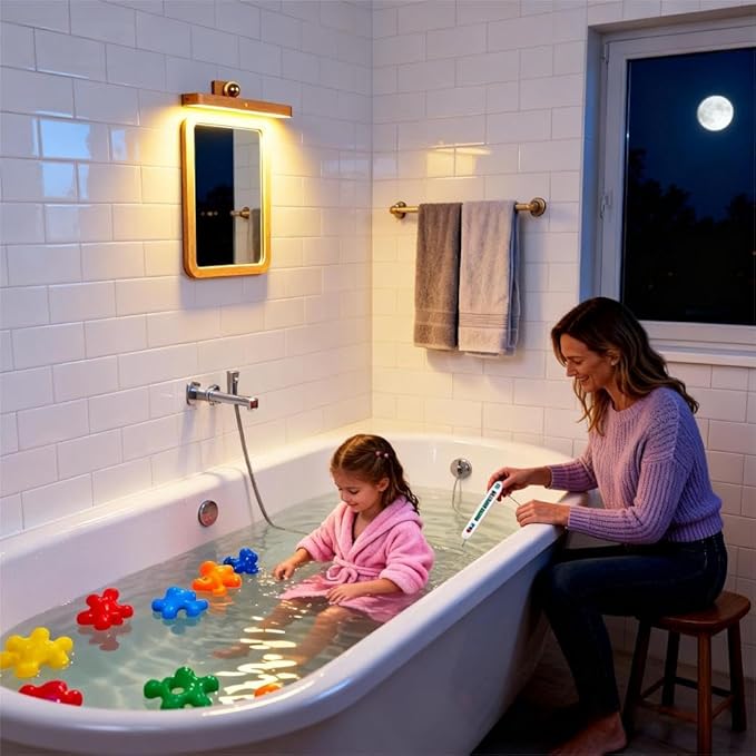 Touch Control Vanity Lights for Mirror, Adjustable Brightness & Angle Makeup Lights, 3 Level Dimmable Pictures Light for Living Room Bedroom Bathroom 2PCS