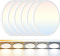 LED Flush Mount Ceiling Light: 12 inch 6Pack Super Slim Dimmable & 5CCT (2700-6500K) Kitchen Lighting Fixtures Ceiling - 24W White Low Profile Ceiling Lamp for Bedroom Garage Hallway