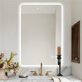 24" x 36" Frameless LED Bathroom Mirror with Lights, Lighted Vanity Mirror with Anti-Fog, 3-Color Stepless Dimmable, Memory, Shatterproof, UL-Listed, Wall Backlit Mirror (Horizontal/Vertical)