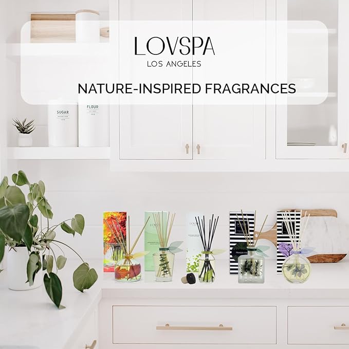 LOVSPA Coconut Cabana Diffuser Oil - Luxury Essential Oils for Diffuser Refill & Air Freshener Room Spray - Long-Lasting & Natural Home Fragrance, Scented Oil for Diffusers, USA Made, 4oz