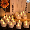 Tea Light, 200 Pack Flameless LED Tea Lights Candles Flickering red 200+ Hours Battery-Powered Tealight Candle. Ideal for Party, Wedding, Birthday, Gifts and Home Decoration