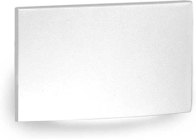 WAC Landscape Lighting, LED 12V Horizontal Scoop Indoor or Outdoor Step and Wall Light 3000K Warm Built-in LED in White