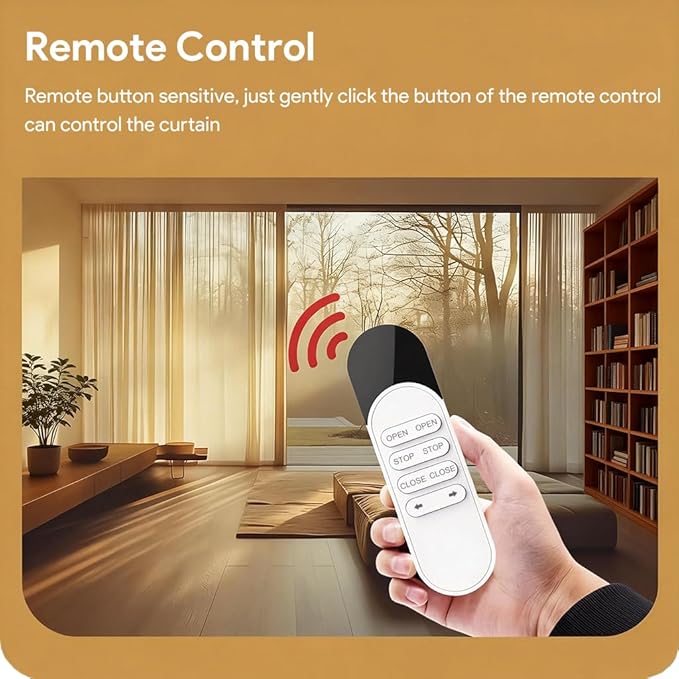 WiFi Smart Curtain Motor Track System, Dual Motor Independent Control Electric Drapery Rods, Mini Automatic Opener for Alexa Google Home, 1.2N.m Heavy Duty (2 meters (78.7 inches))