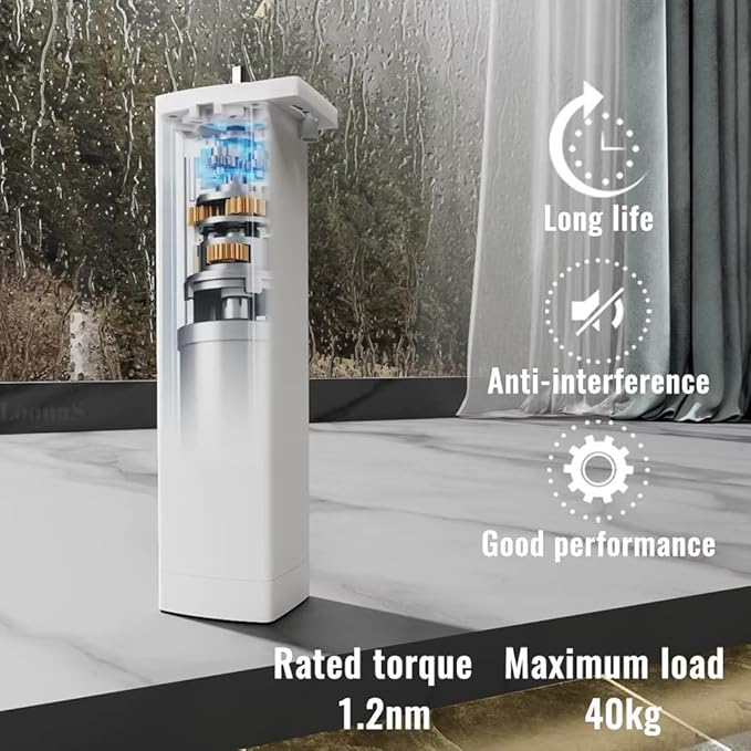 Mini Smart WiFi Curtain Track System Motorized for Ripple Fold, Automatic Curtain Opener with Remote, Electric Drapery Rods Compatible with Alexa & Google Home (7 meters (275.6 inches))