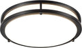 DLLT Flush Mount LED Ceiling Light: 13 Inch 5CCT (3000K-6000K) & Dimmable Ceiling Light Fixtures for Bedroom Hallway - 24W Modern Black Super Bright Kitchen Lighting Fixtures Ceiling