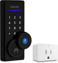 Philips Wi-Fi Smart Door Lock, Keyless Entry Door Lock with App Control,Fingerprint ID,Auto Lock,Keypad Deadbolt with Wi-Fi Bridge Adaptor
