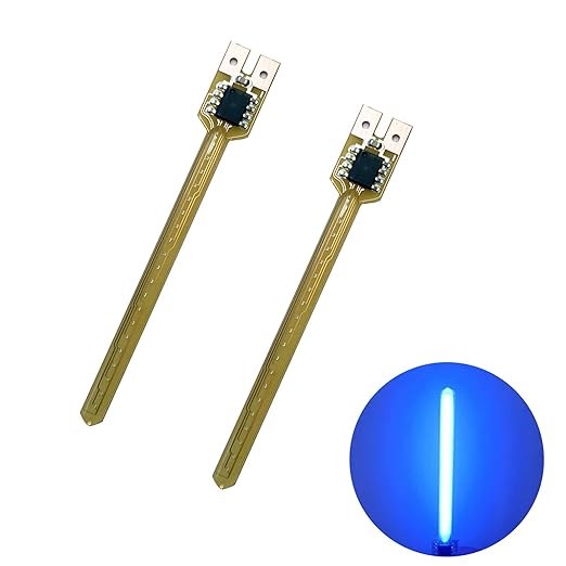 DIY kit Streaming Lights 3v Waterproof led Beads Breathing Light Auto Meteor Light Festival Decoration Lights (Blue Light 2 pcs.)