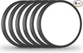 12Inch Flush Mount LED Ceiling Light Fixture Black, 28W 3200Lm Dimmable Modern Recessed Ceiling Lamp, 5000K Daylight White Round Low Profile Ceiling Light for Kitchen Closet Bedroom Hallway, 6-Pack