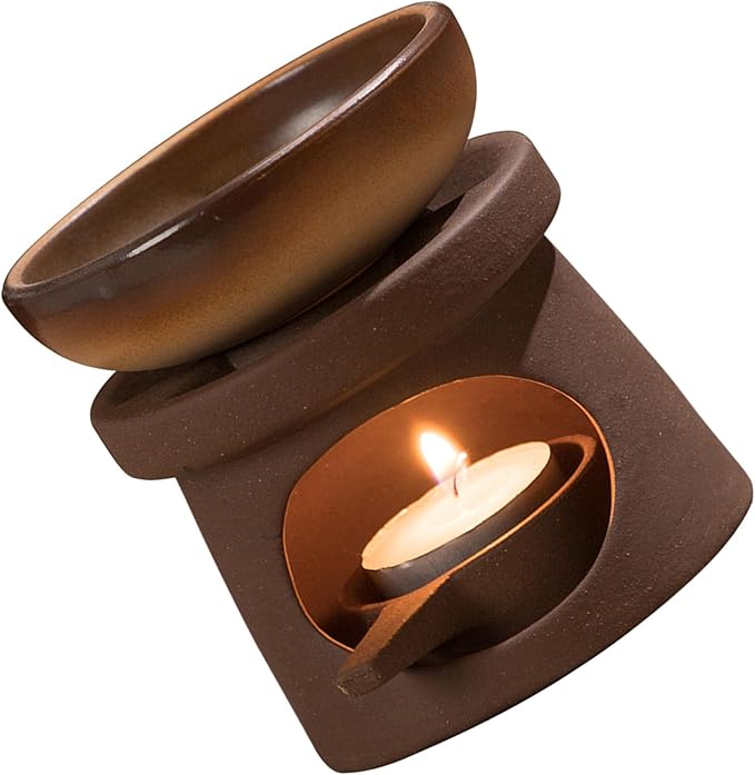 Large Capacity Essential Oil Burners Melter Aromatherapies Diffuser and Tealight Holder Set for Home Office Decors