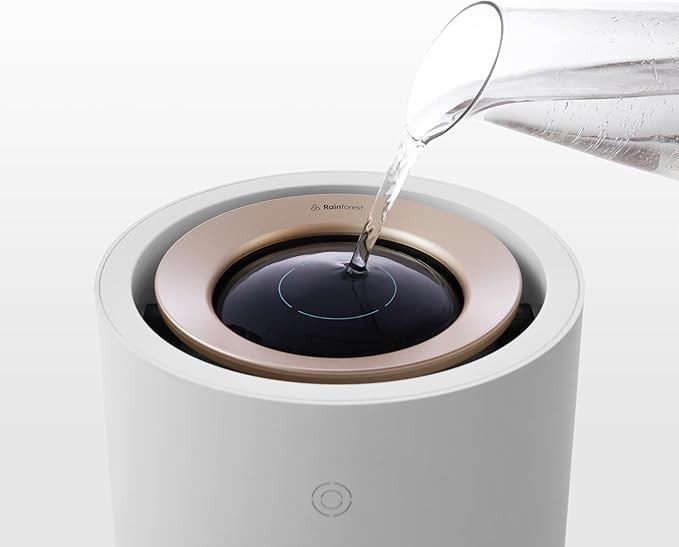 Smartmi Evaporative Humidifiers for Bedroom home, Rainforest Air Humidifier, 3L No Mist Cool Humidifier with Top Fill Design, Smart Humidity Control, Works with HomeKit Alexa Google Assistant