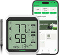VIVOSUN AeroLab THB1S Wireless Bluetooth Hygrometer Thermometer Indoor, VPD, Digital Temp Humidity Meter, LCD Smart App Control & Alert, Data Storage, Dual Channels with Sensor Probe, Battery Included