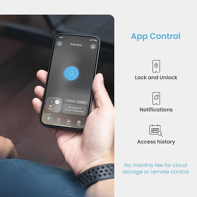 Lockly Secure Pro Wi-Fi Smart Door Lock, Keyless Entry with PIN Genie® Digital Keypad, 3D Biometric Fingerprint Sensor Front Door Lock Deadbolt, Voice Control & Auto Lock - Left Fingerprint Edition