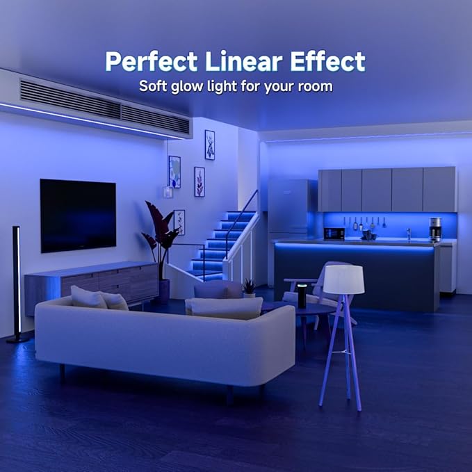 BTF-LIGHTING FCOB USB Powered Blue Color COB LED Strip Lights 9.8FT 960LEDs 5V 8mm Width 90+ High CRI Ultra Bright Flexible Light for TV Backlight Display Cabinet PC DIY Decor