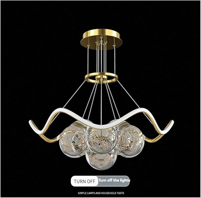 Modern Living Room Warm Bedroom Dining Room Chaner Led Indoor Lighting Nordic Creative Decorative Bright Lamps,Modern (3Color Dimmable D60cm)