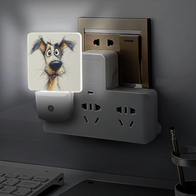 Night Lights Plug Into Wall, Line of Life LED Smart Light Sensor Night Light Auto Dusk to Dawn for Hallway, Bedroom, Bathroom, Stairway