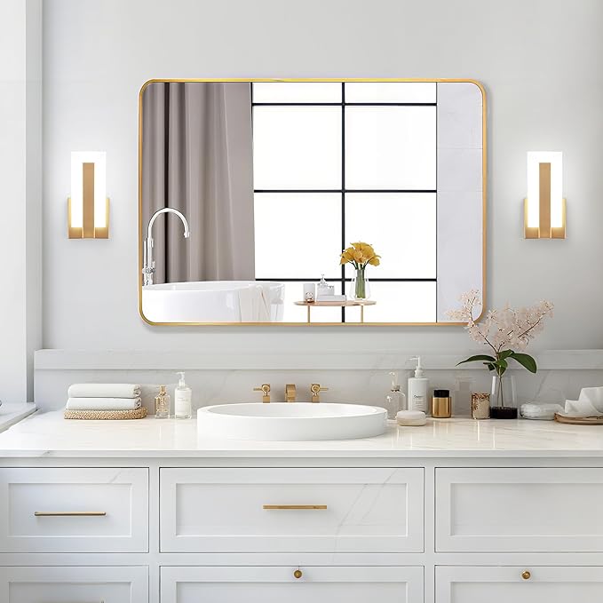 Modern LED Wall Sconces, 8W Indoor Acrylic Wall Mounted Lighting Fixture, 6000K Cool White Hardwired LED Wall Lamp for Living Room, Bedroom, Corridor, Bedside