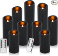Vinkor Flameless Candles (Black Set of 9)