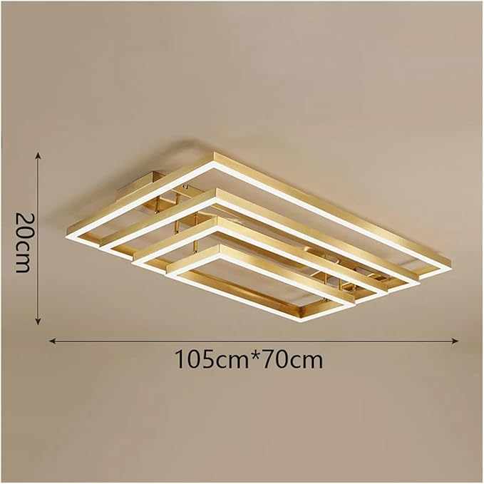 Nordic Home Decoration Salon Bedroom Decor Smart Led Lamp Lights for Room Dimmable Ceiling Light Indoor Lighting Minimalist Design(Warm White,Gold 4layers)