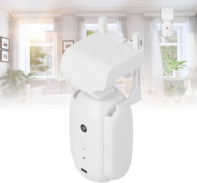 Smart Automatic Curtain Opener, Bluetooth Automatic Smart Curtain Opener Curtain Closer Automatic, Remote Control with App/Timer, Supports Timer Opening/Closing of Curtains, Track Installation