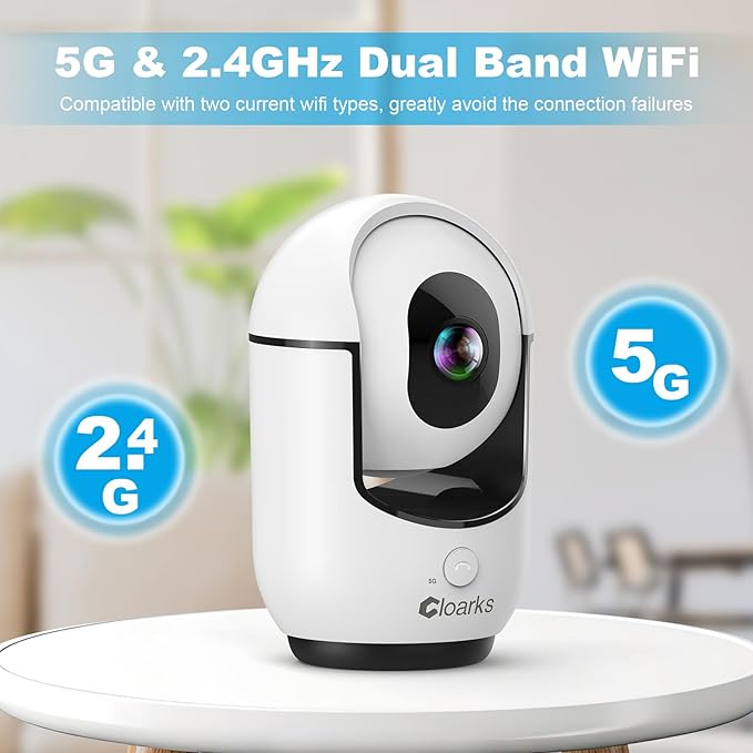 2K Pan/Tilt Security Camera, WiFi Indoor Cameras for Home Security with AI Motion Detection, Pet/Dog/Baby Camera with Phone App, 2-Way Audio, 24/7, Siren, TF/Cloud Storage, 4 Pack