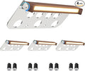 4 Pack 7 Inch Retaining Wall Lights, 5W LED Hardscape Lighting, 12V AC/DC Low Voltage Step Light, 2700K Soft White IP65 Waterproof Outdoor Landscape Lighting for Patio Walls Stairs, ETL
