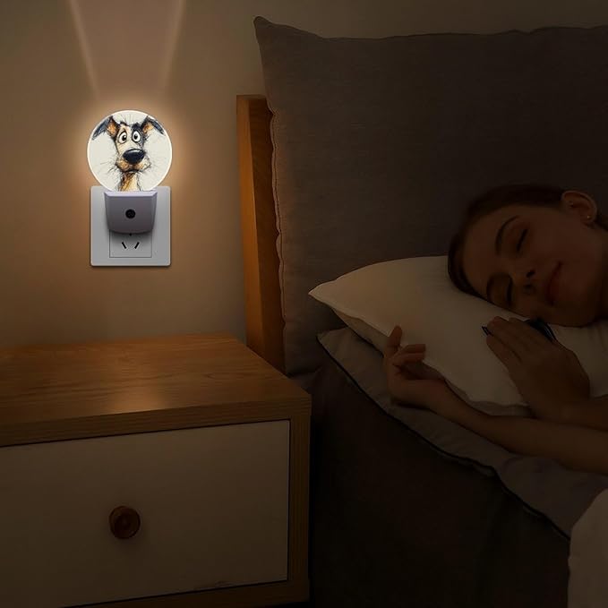 Night Lights Plug Into Wall, Line of Life LED Smart Light Sensor Night Light Auto Dusk to Dawn for Hallway, Bedroom, Bathroom, Stairway