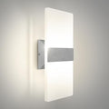 ASD 14 Inch Indoor LED Wall Sconce - 24W 2700K-5000K Dimmable Brushed Nickel Wall Sconce Lights for Living Room, Bedroom, Bathroom, Hallway - Modern Wall Sconces Hardwired, ETL Interior Light