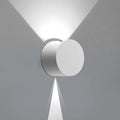 Kawell 8W Modern LED Wall Sconce Light Up Down Waterproof Outdoor Wall Lamp Indoor Hardwired for Bedroom Bathroom Hallway Stairs Porch, White 6000K