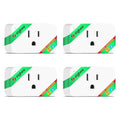 𝗭𝗶𝗴𝗕𝗲𝗲 Smart Plug, Energy Monitoring, 𝗭𝗶𝗴𝗯𝗲𝗲 𝗛𝘂𝗯 Required, ETL Certified, Compatible with Alexa, Google Home, Home Assistant, SmartThings, Remote App Control, Smart Outlet, 4 Pack