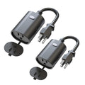 Minoston Outdoor Smart Plug, WiFi Outlet, IP65 Weatherproof, Compatible with Alexa, Google Assistant, Timer & Countdown by Smart Life APP, No Hub Required, FCC Certified, 2 Pack (MP22W)
