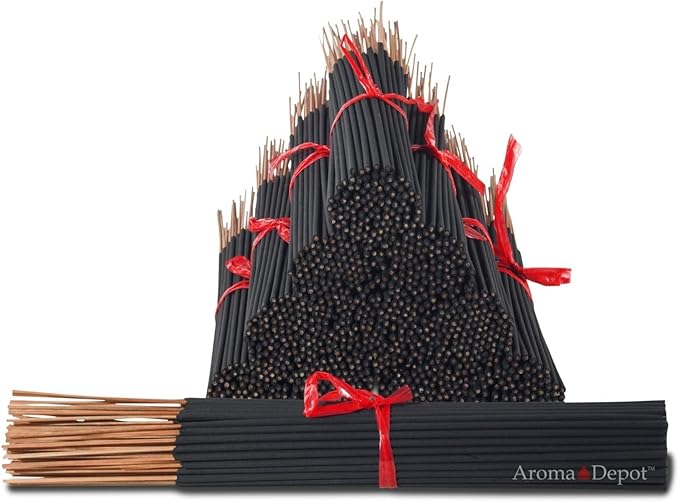 Aroma Depot Sage & Citrus Exotic 11'' Incense Sticks. Approx. 85 to 100 Sticks Per Bundle, Each Natural Stick Burns for 45 mins to 1 Hour Each. Long Lasting. Guarantee 100% Pure
