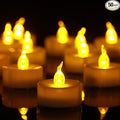 Tea Lights,50 Pack Flameless LED Tealight Candles,Realistic Flickering Warm Yellow Battery Operated LED Tea Lights Candles. Ideal for Parties, Weddings, Birthdays, Festival Celebration