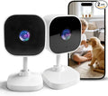 2K Cameras for Home Security Dual-Band 5G/2.4GHz WiFi Indoor Camera Baby Monitor & Pet Camera for Dog Cat Elder AI Motion Detect 2-Way Audio Night Vision 24/7 Local Recording SD Cloud Storage 2 Pack