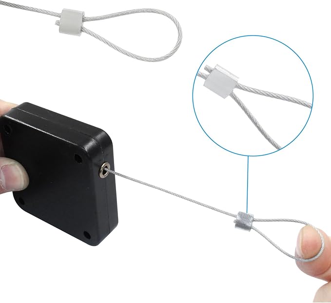 2Pcs Automatic Sliding Door Closer Punch Free Door Closer Automatic Door Closer Steel Drawstring for Bedroom/Bathroom/Office (800g Tension, Black)
