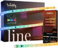 Twinkly Line – Extension Kit App-Controlled Adhesive + Magnetic LED Light Strip with RGB (16 Million Colors) LEDs. Extendable. 5 feet. White Strip. Indoor Smart Home Decoration Light