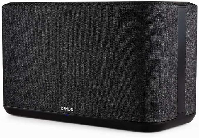 Denon Home 350 Home Stereo Wireless Speaker (Black), Bluetooth Wireless, 0.75" Tweeters, 6.5" Woofers, HEOS Built-in, AirPlay 2, Multi-Room Streaming, Simple Setup, Powerful Design