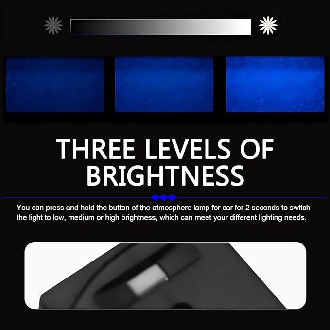 2PCS Mini USB LED Lights, 8 Colors Changeable Car Mini Ambient Lighting Car Interior, Adjustable Brightness RGB Light, Auto Interior Led, for Laptop Keyboard Home Office, Auto Accessory
