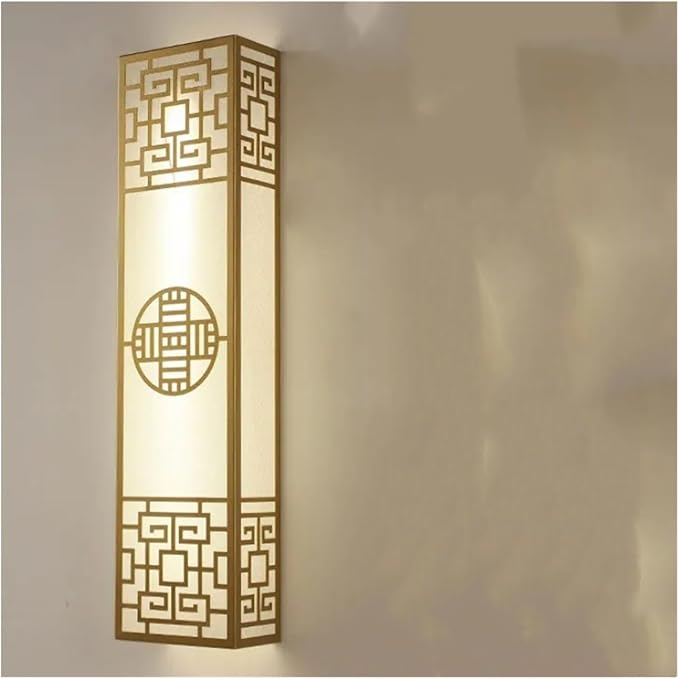 Chinese Style Bedroom Wall Lamp Strip Shaped Zen Background Wall Light Living Room Hallway Stairs Hotel Wall Sconces,Modern