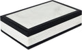 Handicrafts Home Small Decorative Storage Box with Lid – Black White Keepsake Box, Trinket & Jewelry Storage Organizer for Desk, Shelf & Coffee Table Decor – Mono Court 8 x 5 x 2