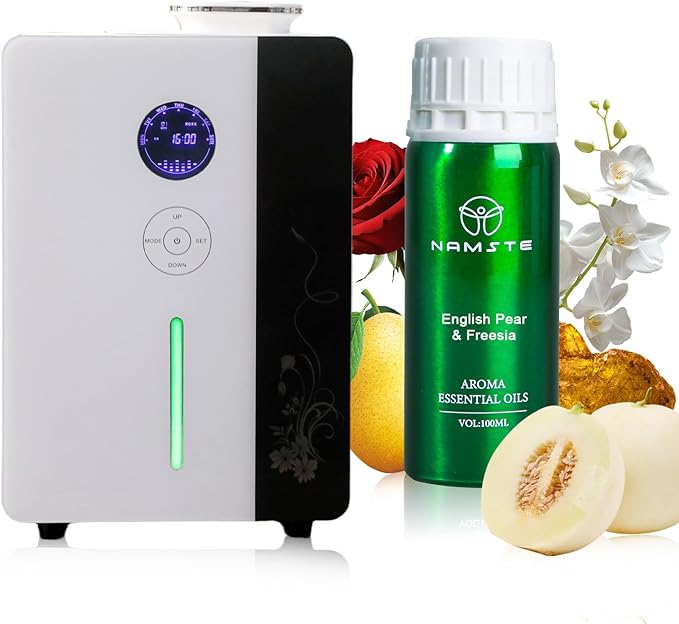 Essential Oil Diffuser HVAC Scent Machine, Waterless Diffusers Long Lasting Aroma 800ML Smart WiFi & APP & Touch Screen Control