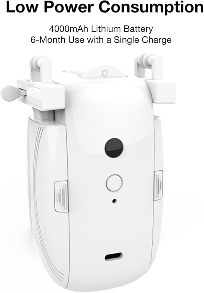 2PCS Automatic Curtain Opener, Electronic Curtain Opener, Robot Curtain Opener with Remote Control(only) for Roman Rod/I-Shaped/U-Shaped Tracks, Easy Installation Long Performance