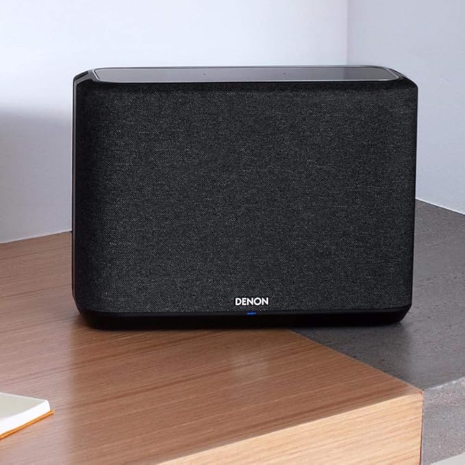 Denon Home 250 Home Stereo Wireless Speaker (Black), Bluetooth Wireless, 0.75" Tweeters, 4" Bass Drivers, 5.25" Passive Radiator, HEOS Built-in, AirPlay 2, Multi-Room Streaming, Simple Setup